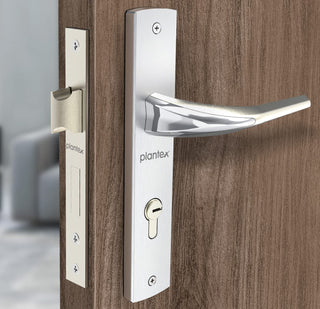 Plantex Door Lock 8026 7 Inch Handle Lock for Door 3 Keys/Mortise Lock for Home Office Hotel (Chrome & Matt)