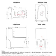 Plantex Commode for Toilet/Ceramic One Piece Toilet/Rimless Washdown Flush Commode with Soft Closing Toilet Seat - S Trap (White, APS-2019)