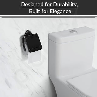 Plantex J4 Stainless Steel Toilet Paper Holder for Bathroom/Tissue Holder for Washroom/Toilet roll Holder for Wall Mounted/Bathroom Accessories (PVD Black Finish) Angel