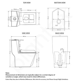 Plantex Ceramic Commode for Toilet/Rim Washdown One Piece Western Toilet/Commode with Soft Closing Toilet Seat - S Trap Outlet (Diamond, White Glossy)