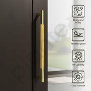 Plantex Heavy Duty Door Handle/Door & Home Decor/24 inch Main Door Handle/Door Pull-Push Handle - Pack of 1 (Brass Antique & Gold)
