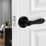 Plantex Door Lock for Main Door/Mortise Lock for Home/Door Handle Lock Set with 3 Computerise Keys - (Black)