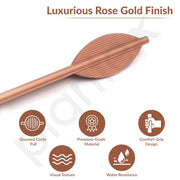 Plantex Cabinet Handle/Kitchen Cabinet Door Handle/Wardrobe/288 mm Cupboard Handle/Door Pull-Push Handle for Home/Office - Pack of 2 (Rose Gold)