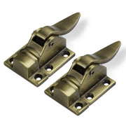 Plantex Cabinet Latch Ã¢â‚¬â€œ Heavy-Duty Hatch Case Bolt for Storage Units, Toolboxes, Kitchen Cabinets & Cupboards - Pack of 2 (Brass Antique)
