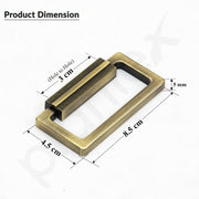 Plantex Rajwadi Drawer Kadi/3.5 Inch Drawer Handle/Pull-Push Kadi for Home/Office Cabinet - Pack of 6 (Brass Antique)