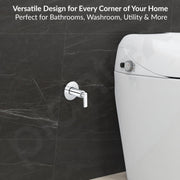 Plantex Pure Brass BAL-506 Concealed Stop Cock/Concealed Stop Valve Tap For Bathroom With Teflon Tape & Brass Adjustable Wall Flange â€“ 15 mm (Mirror-Chrome Finish)