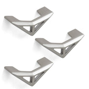 Plantex Knob for Drawer/Triangle Knobs for Cabinets/Drawer Handle/Pull-Push Knobs for Kitchen/Bedroom Drawer - Pack of 3 (Satin)