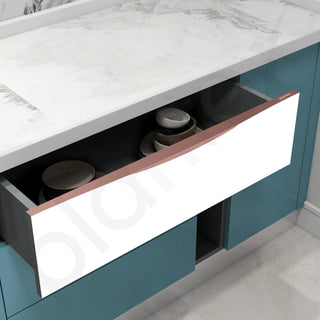 Plantex Profile Handle for Kitchen Cabinet/36 Inch Alluminium Drawer Profile Handle/Wardrobe Pull Handle for Home/Office/Hotel - Pack of 3 (Rose Gold)