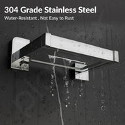 Plantex 304 Grade Stainless Steel Soap Dish for Bathroom/Soap Case/Soap Holder/Soap Stand/Bathroom Accessories - Pack of 1 (Rolex, Chrome)