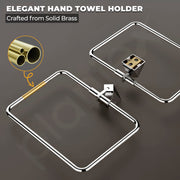 Plantex Towel Ring for Bathroom/Pure Brass Towel Holder/Towel Stand/Hanger/Bathroom Accessories - Pack of 1 (APS-ASC-05, Chrome)