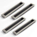 Plantex Sliding Door Handle/Concealed Handle for Sliding Door/224mm Concealed Handle for Wardrobe/Kitchen Cabinet - Pack of 4 (Satin)