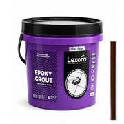 Plantex Lexora Epoxy Grout/3-Part Epoxide Resin Tile Grout/Floor & Wall Tiles Joints/Waterproof & Stain Proof/Bathroom & Industrial Use - 1 kg (Coffee Brown)