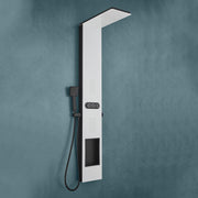 Plantex Shower Panel for Bathroom with Inbuilt Shelf/All in One Shower Panel/White Shower System for Bathroom/Full Shower Set with Jet Spray/Head Shower and Hand Shower - (KM-8105)