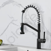 Plantex Pure Brass Kitchen Taps for Home/Mixer Tap for Bathroom/Sink tap for Basin/Kitchen Mixer Tap Hot and Cold-(8986-black)