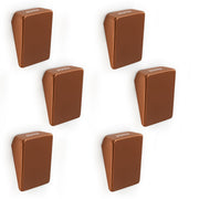Plantex Knobs for Drawers/Square Drawer Knobs for Cabinets/Pull-Push Knobs for Kitchen/Bedroom Drawer - Pack of 6 (SH-331, Rose Gold)
