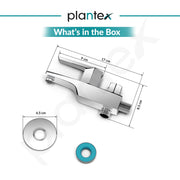 Plantex Pure Brass 2 in 1 Tap for Washing Machine with Water Saving Aerator/2-Way Bib Cock for Bathroom with Wall Flange & Teflon Tape (Celesiya-1245)