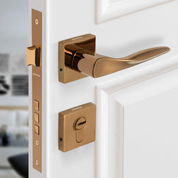 Plantex Premium Main Door Lock with 3 Years of Warranty/Main Door Lock for Home/Mortise Lock for Door - (PT-002- Rose Gold)