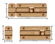 Plantex Premium Heavy Duty Door Stopper/Door Lock Latch for Home and Office Doors - Pack of 6 (Rose Gold)