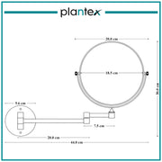 Plantex Premium Brass Magnifying Mirror/Two-Sided 360Ãƒâ€šÃ‚Â° Swivel Shaving Mirror with 5x/1x Magnification/Vanity Mirror for Bathroom (8 Inches-Chrome/Wall Mount)