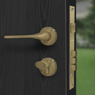 Plantex Main Door Lock/Mortise Lock for Door with 3 Years of Warranty - Robust Door Lock for Home with Brass Lock Body & Cylinder(7060 - Brass Antique)