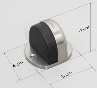 Plantex Premium Floor Mounted Door Buffer/Sound Dampening Rubber Buffer for Bed Room/Living Room/Kitchen/Bathroom Door – Pack of 1 (Satin)