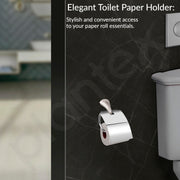 Plantex Smero Pure Brass Toilet Paper Holder/Tissue Paper Stand for Washroom/Bathroom - Effect (Satin Matt)