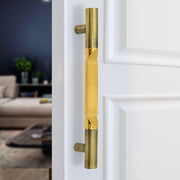 Plantex 15 Inch Main Door Handle for Wooden Doors - Pull-Push Handle Accessories (Pack of 1, Brass Antique, Gold) 3 Years Warranty