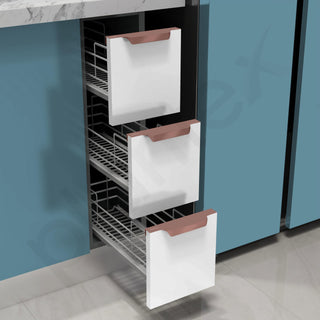 Plantex Profile Handle for Kitchen Cabinet/8 Inch Alluminium Drawer Profile Handle/Wardrobe Pull Handle for Home/Office/Hotel - Pack of 1 (Rose Gold)