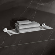 Plantex Towel Rack for Bathroom/Pure Brass Towel Holder/24 Inch Towel Stand/Towel Bar/Bathroom Accessories - Pack of 1 (APS-EFL-13, Chrome)