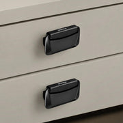 Plantex Drawer Kadi/3 Inch Chest Handle for Drawer/Rectangular Cabinet Kadi/Pull-Push Kadi for Home/Office Drawer - Pack of 2 (DTK-295, Black)