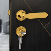 Plantex Triple Security Door Lock for Home/Main Door Lock Set with 3 Years of Warranty/Mortise Lock for Door with Brass Lock Body & Cylinder (7106-Gold)