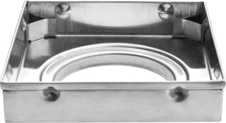 Plantex 304 Grade Stainless Steel Multipurpose Square Shower Floor Drain with Tile Insert Grate (6 x 6 inches) - Matt