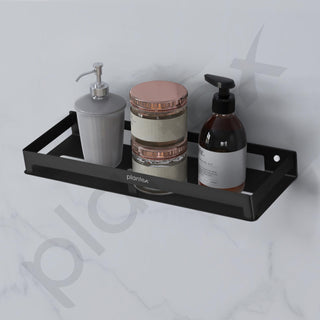 Plantex Stainless Steel Bathroom Shelf/Shelf for Bathroom/Multipurpose Storage Rack/15x5 inch Shelf for Kitchen/Home/Office/Hotel - Pack of 1 (Black)