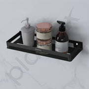 Plantex Stainless Steel Bathroom Shelf/Shelf for Bathroom/Multipurpose Storage Rack/15x5 inch Shelf for Kitchen/Home/Office/Hotel - Pack of 1 (Black)