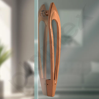 Plantex 15 Inch Main Door Handle for Wooden Doors, Pull-Push Handle Accessories (Pack of 1, Rose Gold)