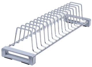 Plantex Stainless Steel Plate Stand/Saucer Stand/Utensil Rack/thali Stand/Dish Rack/Kitchen Stand/Kitchen Accessories (Chrome)