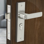 Plantex Heavy-Duty Door Lock Set - Main Door Lock Handle Set/ 6-Lever Lock Mechanism with 3 Years of Warranty/Mortise Lock with 3 Keys, Brass Lockbody & Cylinder(8110 - Matt)