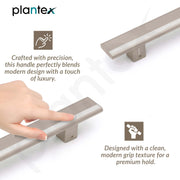 Plantex 12 Inch Main Door Handle/Aluminium Handle for Door/Pull-Push Handle for Home/Office/3 Years Warranty By Plantex - Pack of 1 (APS-612, Satin)