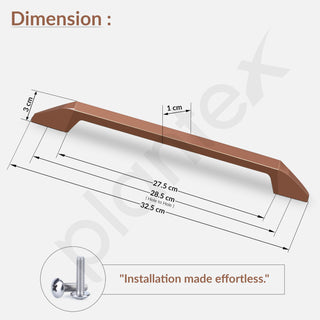 Plantex Cabinet Handle/288mm Handle for Cabinet/Door Pull-Push Handle for Home/Office - Pack of 1 (Rose Gold)