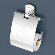 Plantex Stylish and Durable Toilet Paper Holder for Bathroom/Tissue Paper Roll Holder/304 Stainless Steel Bathroom Accessories - Parv (Chrome)