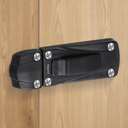 Plantex Door Stopper/Heavy Duty Zinc Door Latch for Main Door/Baby Latch Lock Latch for Home and Office Doors - Pack of 1 (205 - Black)