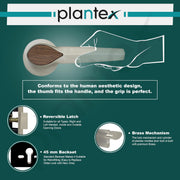 Plantex Heavy Duty Door Lock/Main Door Mortise Lock Handle/Handle Set for Home/Office/Door Accessories - (PT-012, Satin & Wood)