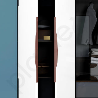 Plantex Profile Handle for Kitchen Cabinet/34 Inch Alluminium Drawer Profile Handle/Wardrobe Pull Handle for Home/Office/Hotel - Pack of 3 (Rose Gold)