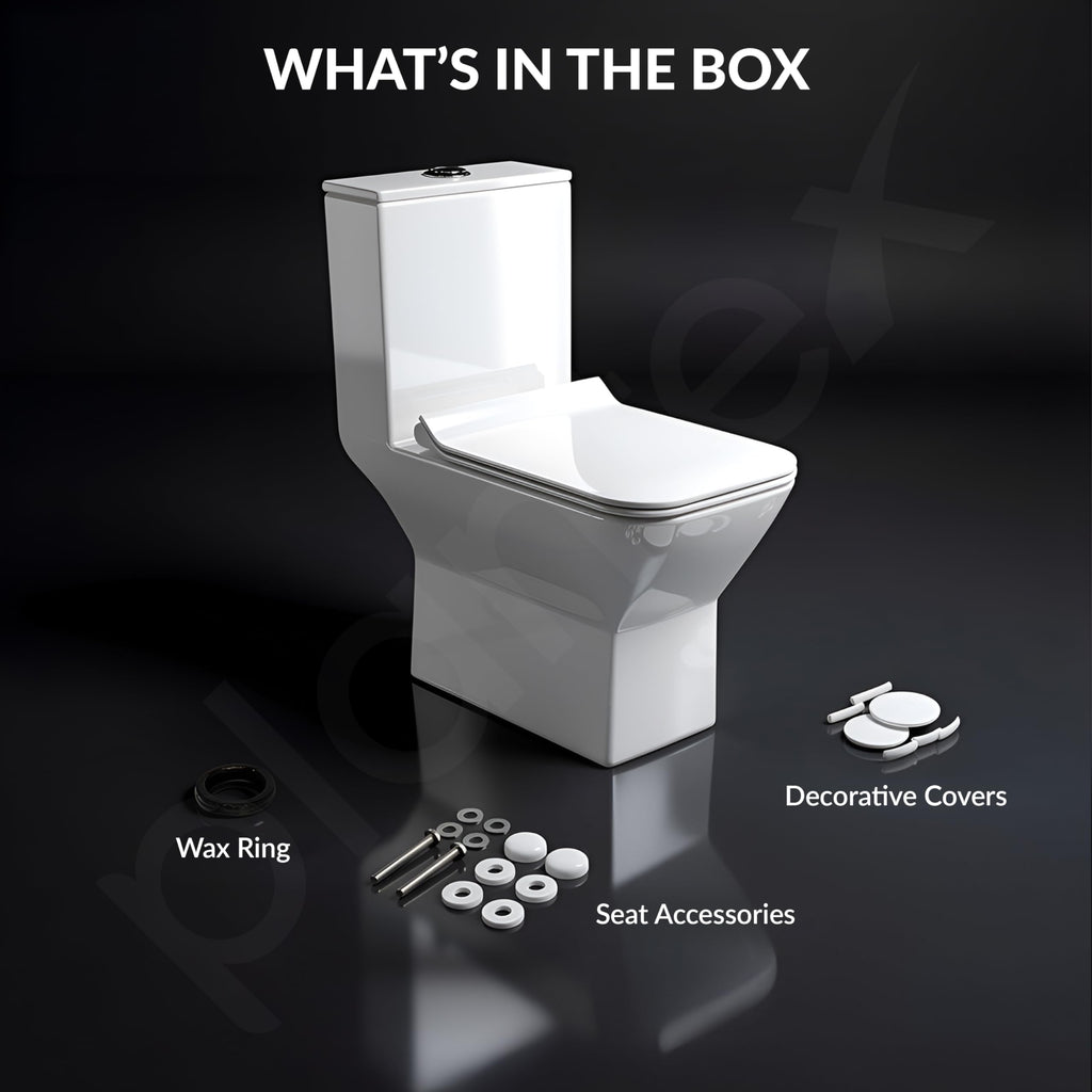Plantex Siphonic Flush System Rimless Ceramic Commode/S Trap Western ...