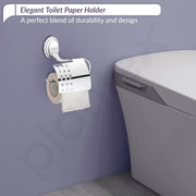 Plantex 304 Grade Stainless Steel Toilet Paper Roll Holder/Toilet Paper Holder in Bathroom/Kitchen/Bathroom Accessories Pack of 1, Cubic (Chrome)