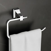 Plantex Towel Ring for Bathroom/Pure Brass Towel Holder/Towel Stand/Towel Hanger/Bathroom Accessories - Pack of 1 (APS-DL-08, Chrome)