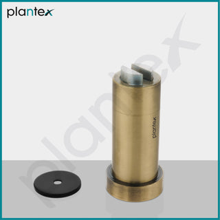 Plantex Door Stopper/Door Magnetic Stoper/Stainless Steel Wall Mounted Magnet Door Stopper/Gate Stopper for Door - Pack of 3 (Brass Antique)