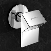 Plantex Angle Cocke for Bathroom/ Urinal Flush Valve with Teflon Tape & Brass Wall Flange - 25mm Pure Brass, 7 Year Warranty (Commercial & Residential Use) - (PRI-320-Chrome)