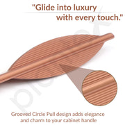 Plantex Cabinet Handle/Kitchen Cabinet Door Handle/Wardrobe/600 mm Cupboard Handle/Door Pull-Push Handle for Home/Office - Pack of 2 (Rose Gold)