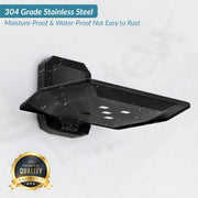 Plantex 304 Grade Stainless Steel Soap Dish/Wall Mounted Soap Holder/Bathroom Accessories - Cute (Black)